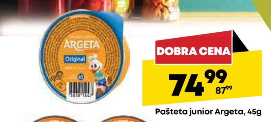 Pašteta junior Argeta, 45g
