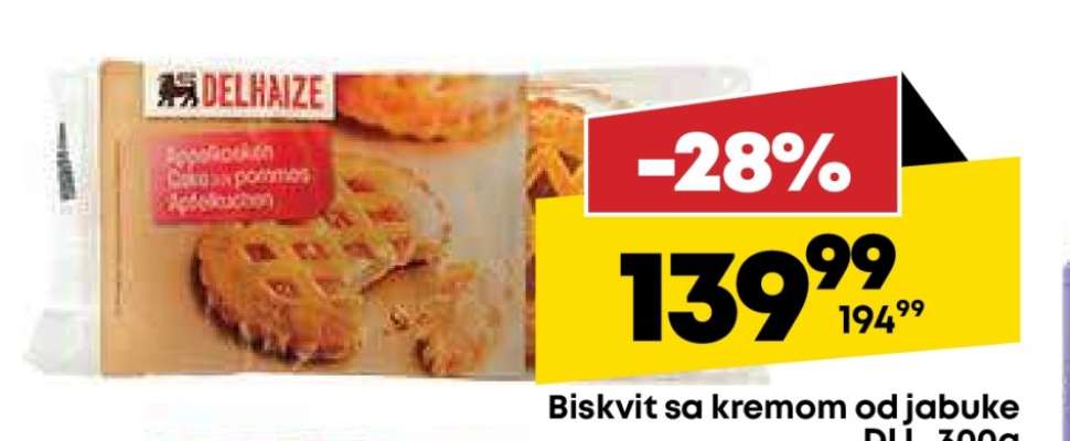 Biskvit sa kremom od jabuke
