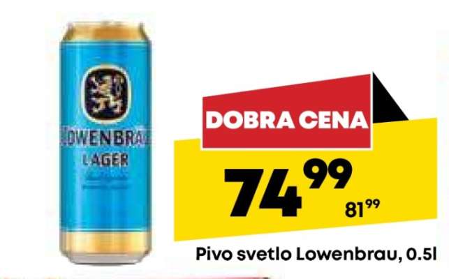 Pivo svetlo Lowenbrau 0.5l