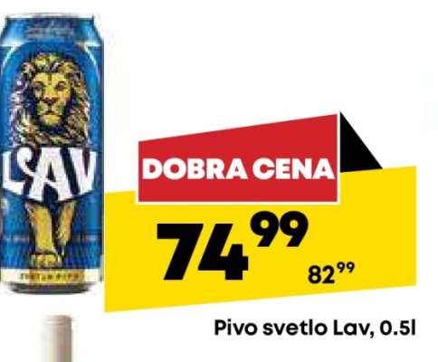 Pivo svetlo Lav 0.5l