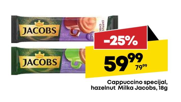 Cappuccino specijal hazelnut Milka Jacobs 18g