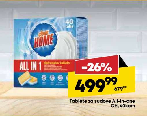 Tablete za sudove All-in-one CH, 40kom