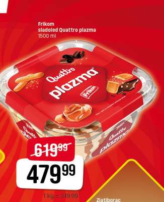 Frikom sladoled Quattro plazma