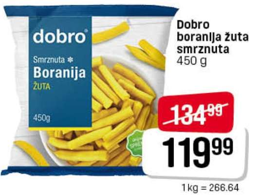 Dobro boranija žuta smrznuta 450 g