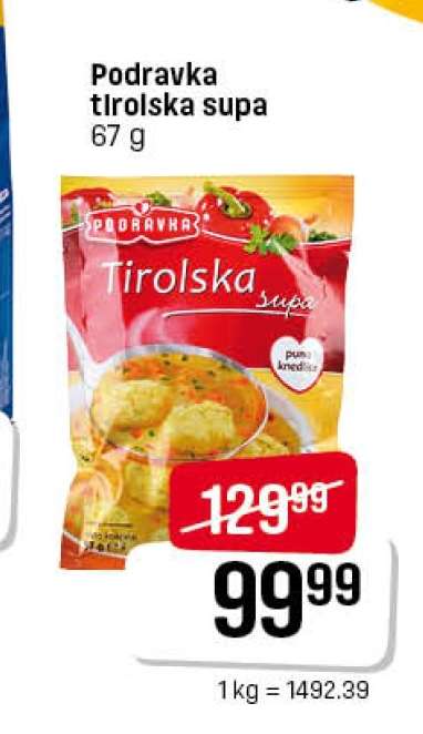 Podravka Tirolska supa