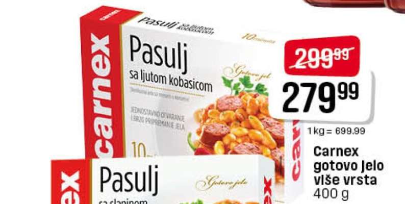 Carnex gotovo jelo više vrsta 400 g