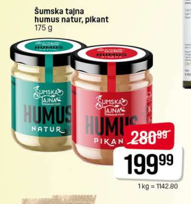 Šumska tajna humus natur, pikant