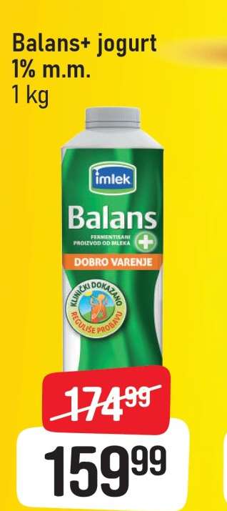 Balans+ jogurt 1% m.m.