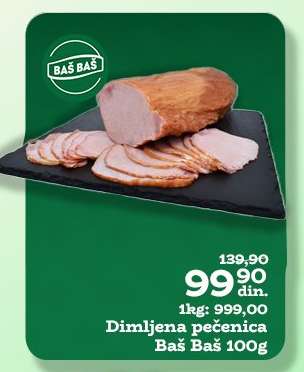 Dimljena pečenica Baš Baš 100g