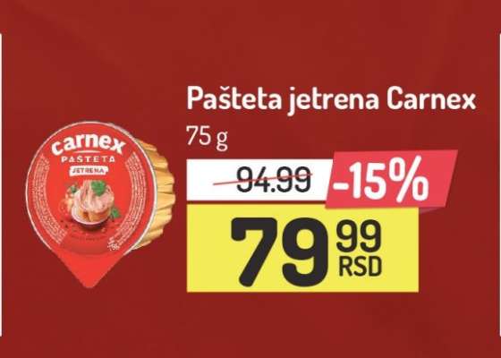 Pašteta jetrena Carnex