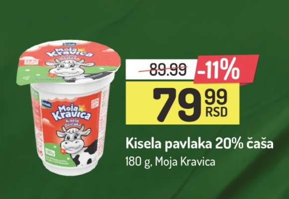 Kisela pavlaka 20% čaša