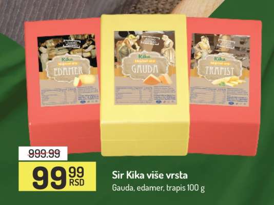 Sir Kika više vrsta
