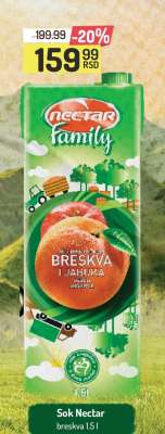 Sok Nectar breskva 1.5 l