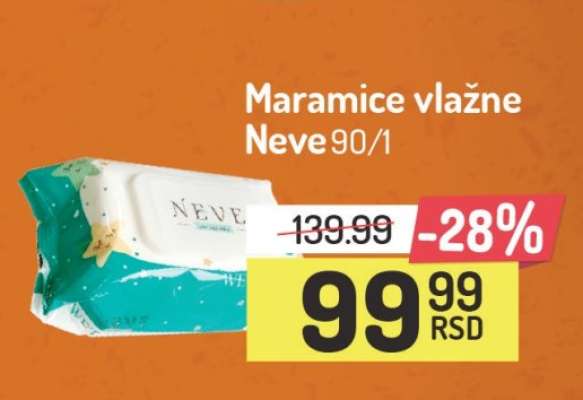 Maramice vlažne Neve 90/1