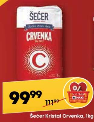 Šećer kristal Crvenka 1kg