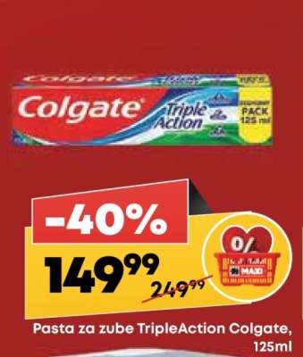 Pasta za zube TripleAction Colgate, 125ml