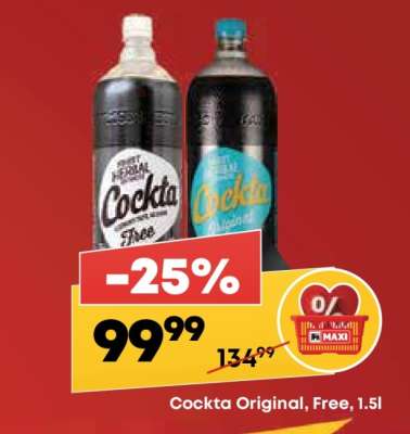 Cockta original free 1,5l