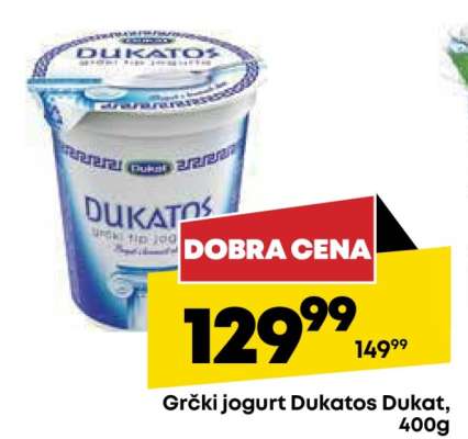 Grčki jogurt Dukatos Dukat 400g