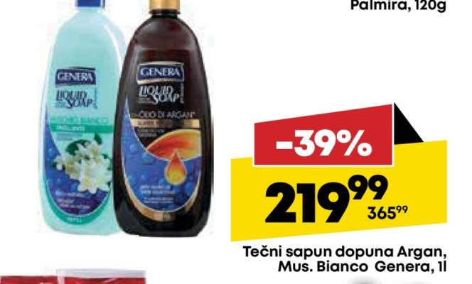 Tečni sapun dopuna Argan, Mus. Bianco Genera, 1l
