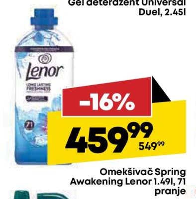 Omekšivač Spring Awakening Lenor 1.49l, 71 pranje