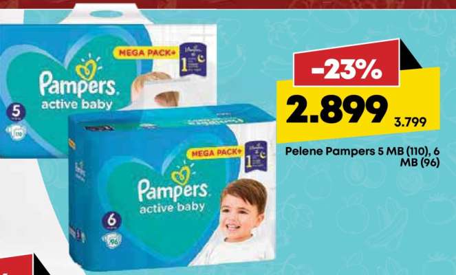 Pampers active baby