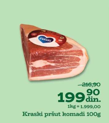 Kraški pršut komadi 100g