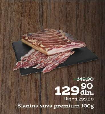 slanina suva premium 100g
