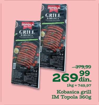 Kobasica grill IM Topola 360g