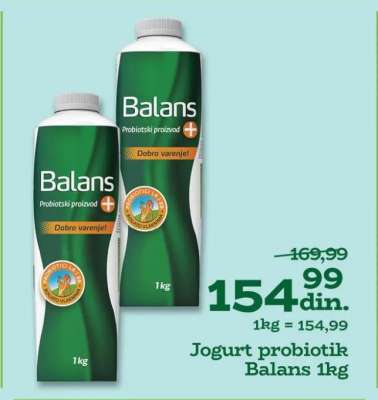 Jogurt probiotik Balans 1kg