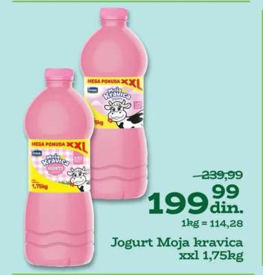 Jogurt Moja kravica xxl 1,75kg