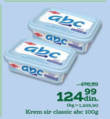 Krem sir classic abc 100g