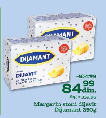Margarin stoni dijavit Dijamant 250g