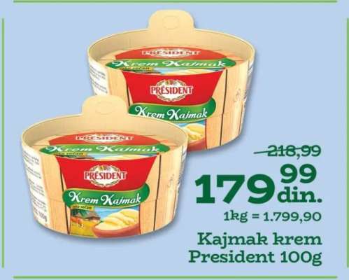 Kajmak krem President 100g