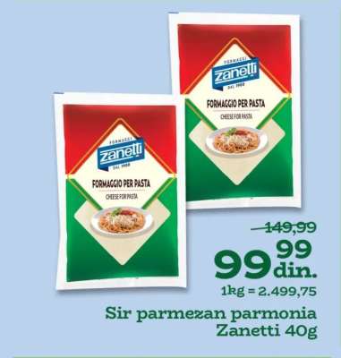 Sir parmezan Parmonia Zanetti 40g