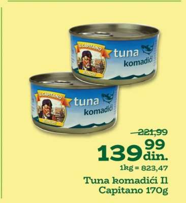 Tuna komadići Il Capitano 170g