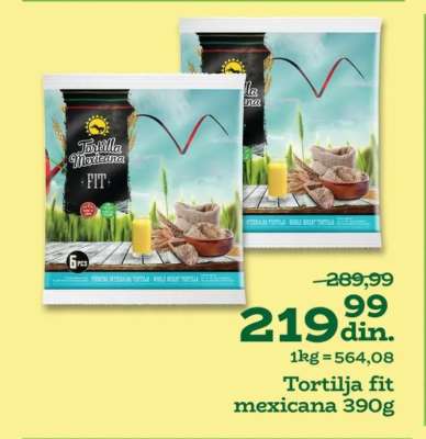 Tortilja fit mexicana 390g