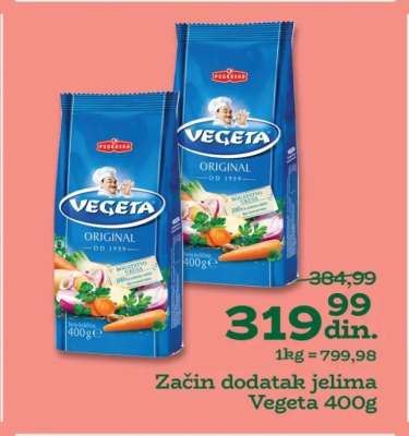 Začin dodatak jelima Vegeta 400g