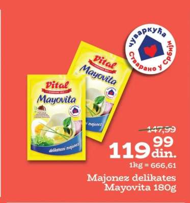 Majonez delikates Mayovita 180g