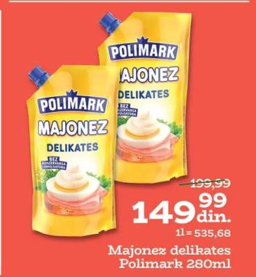 MAJONEZ DELIKATES Polimark 280ml