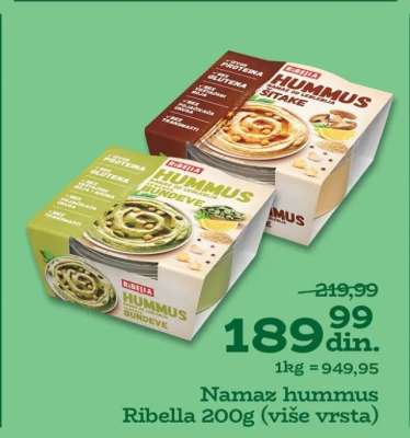 Namaz hummus Ribella 200g (više vrsta)