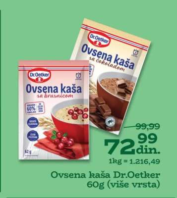 OVSENA KAŠA Dr. Oetker