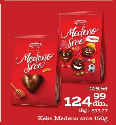 Keks Medeno srce 150g