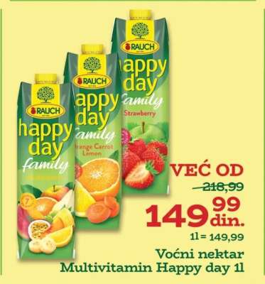 Voćni nektar Multivitamin Happy day 1l