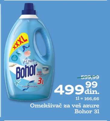 Omekšivač za veš azure Bohor 3l