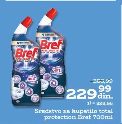 Sredstvo za kupatilo total protection Bref 700ml