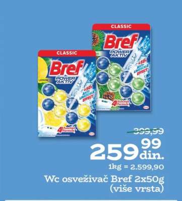 WC Osvěživač Bref 2x50g