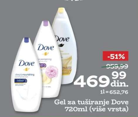Gel za tuširanje Dove