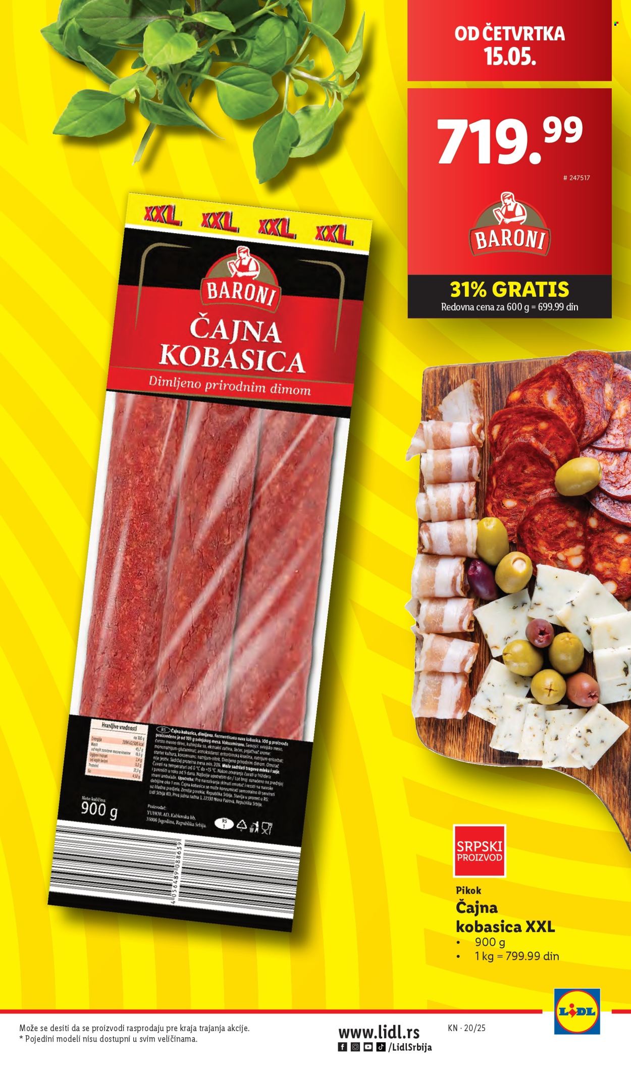 Lidl katalog - 15.05.2025 - 21.05.2025. Stranica 1