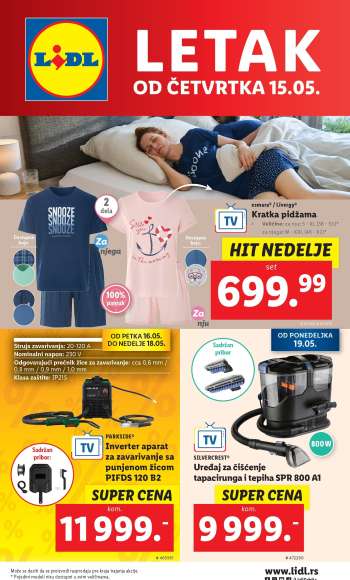 Lidl katalog - 15.05.2025 - 21.05.2025.