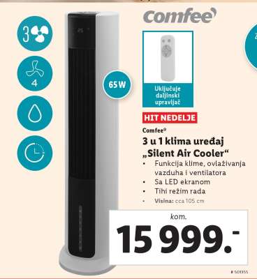 Comfee 3 u 1 klima uređaj „Silent Air Cooler“